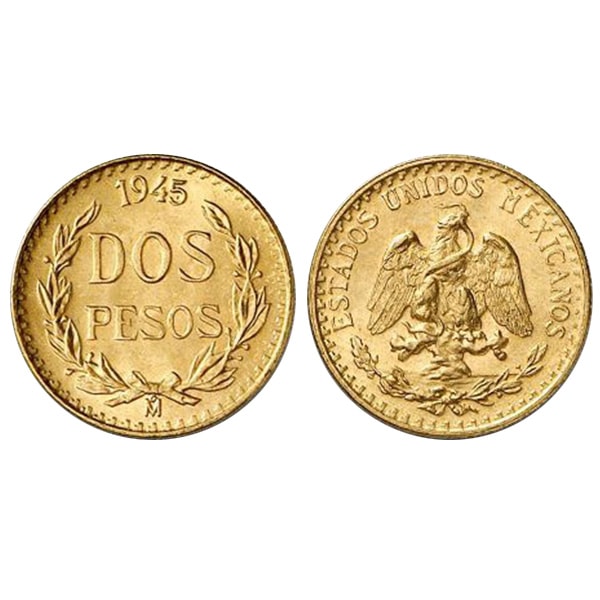 正規品はそれなりの価格 メキシコ　2.5ペソ金貨18K金環付き 旧貨幣/金貨/銀貨/記念硬貨