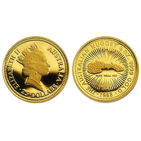 オーストラリア　ナゲット金貨　1／10オンス