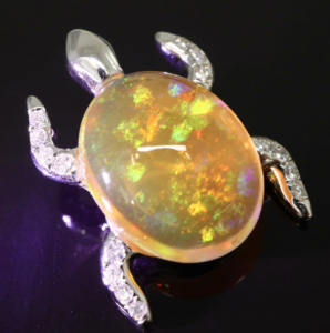 【レア！】天然ファイアオパール　蛋白石　約1.0ct　ハンドメイド材料に ファイヤーオパールのランクごとの買取価格｜色石BANK