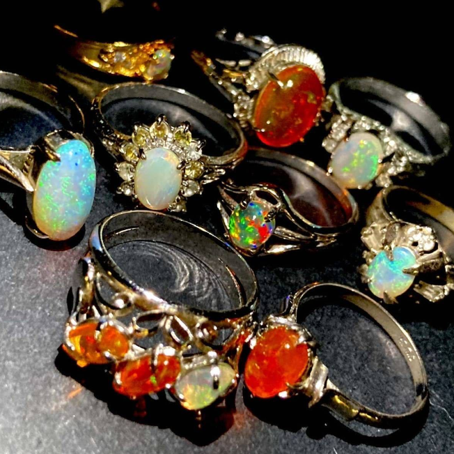 オパールリング9点おまとめ23.0gの買取実績｜色石BANK 