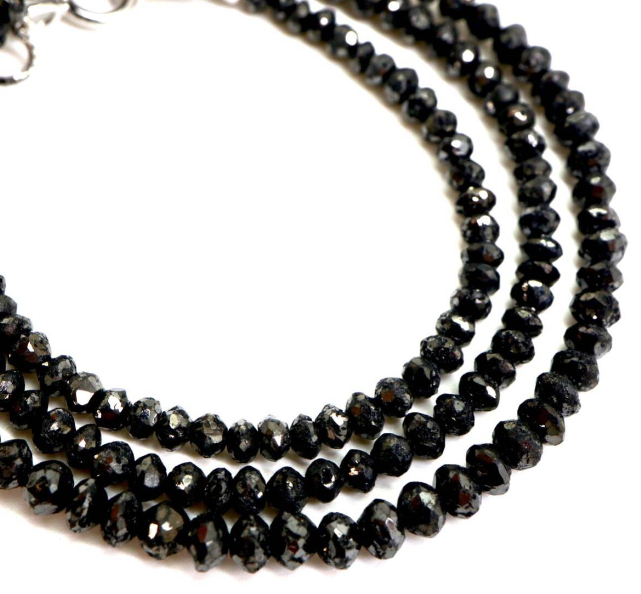 天然ブラックダイヤモンドネックレス12.00ctの買取実績｜色石BANK 