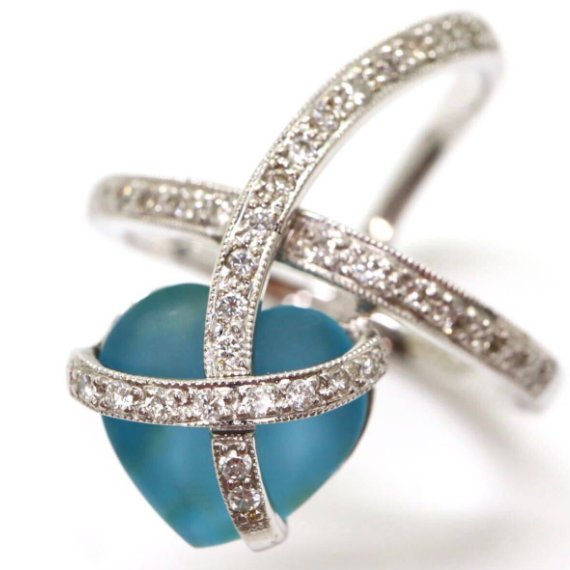 【定価110万】☆超豪華 天然 ブルー トパーズ ダイヤモンド リング 指輪 ☆ 大粒 プレゼント [送料無料] Z290-1 刻印有 PT900 18K 2 Blue Topaz K18WGブルートパーズ 処理ブルー⁄カラーレスダイヤモンド