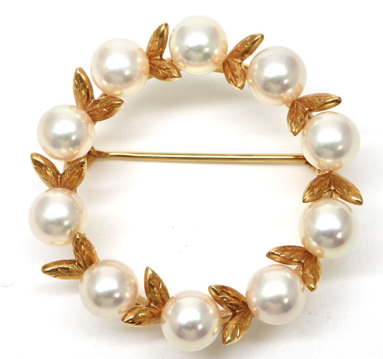 TASAKI(田崎真珠)】K18 アコヤ本真珠ブローチ の買取実績｜色石BANK 