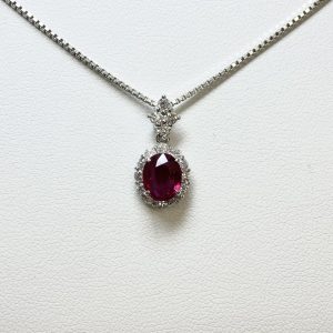 ルビー　2ct　ネックレス