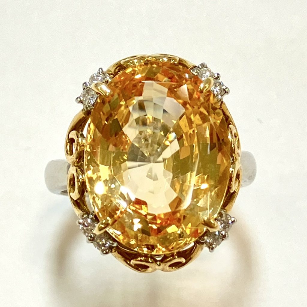 サファイア　11.4ct　リング