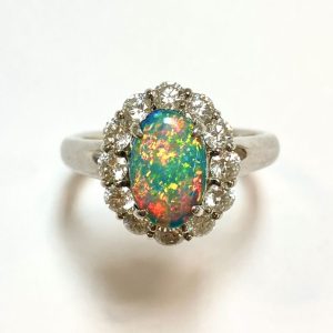ブラックオパール　1.57ct　リング