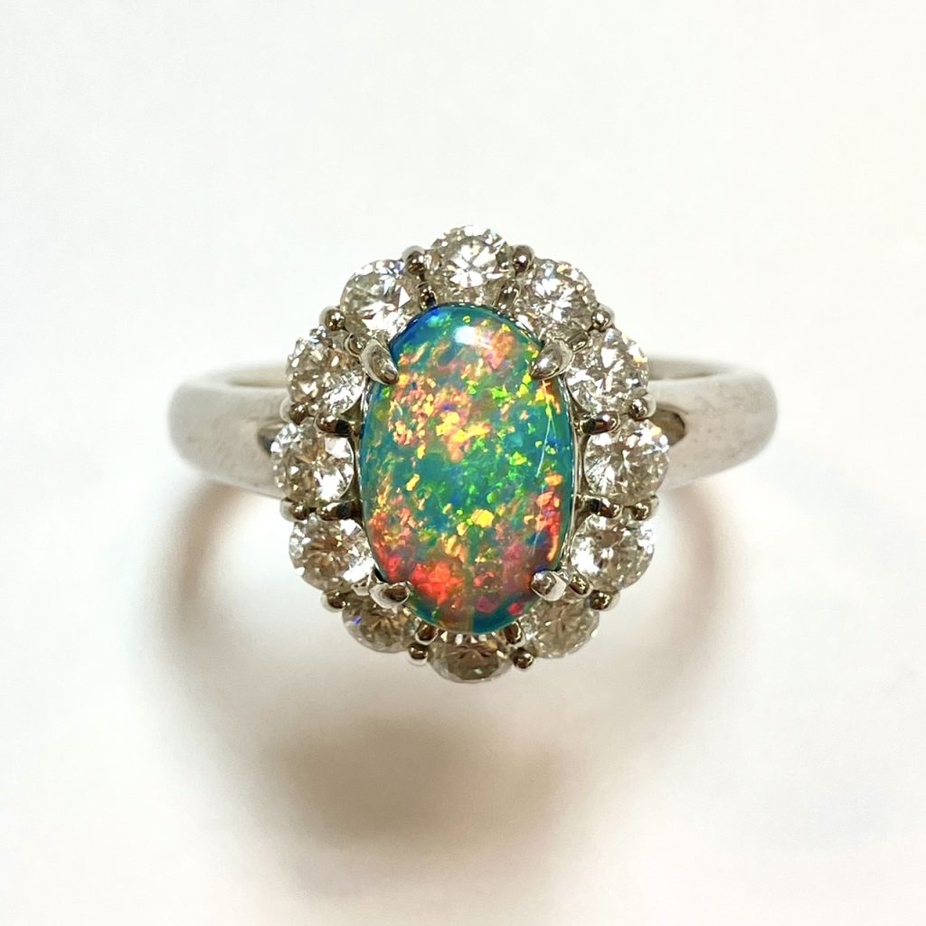 ブラックオパール　1.57ct　リング