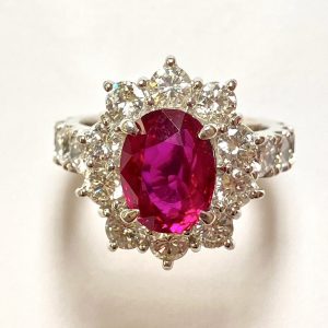 ルビー　3.09ct　リング