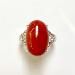 サンゴ　10.95ct　リング