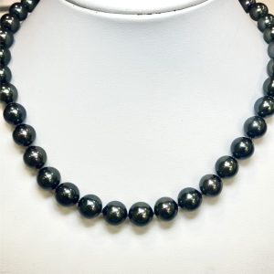 パール　ネックレス　黒アコヤ真珠