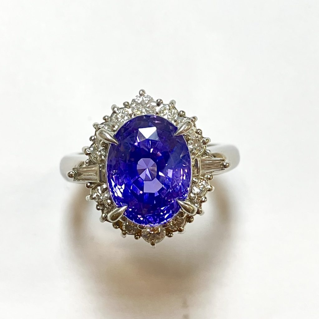 サファイア　5.33ct　リング