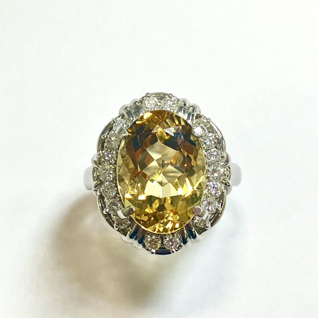 イエローベリル　5ct　リング
