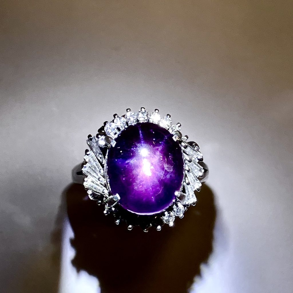 スターサファイア　13.04ct　リング