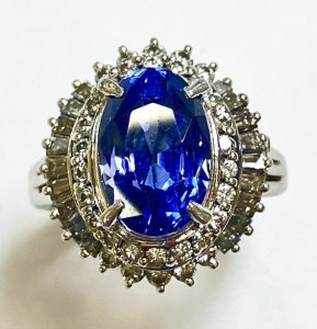 サファイア　5.51ct　リング