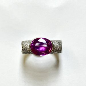 ピンクサファイア　2.61ct　リング