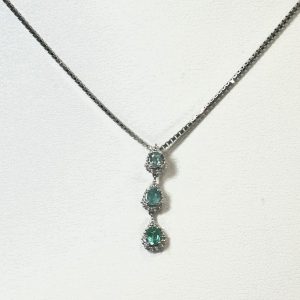 エメラルド　0.4ct　ネックレス