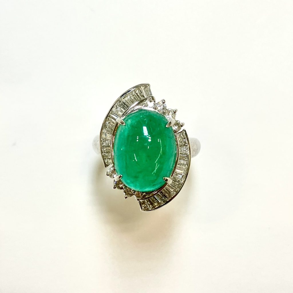 エメラルド　6.44ct　リング