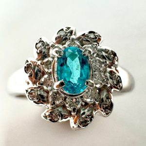 パライバトルマリン　0.78ct　リング