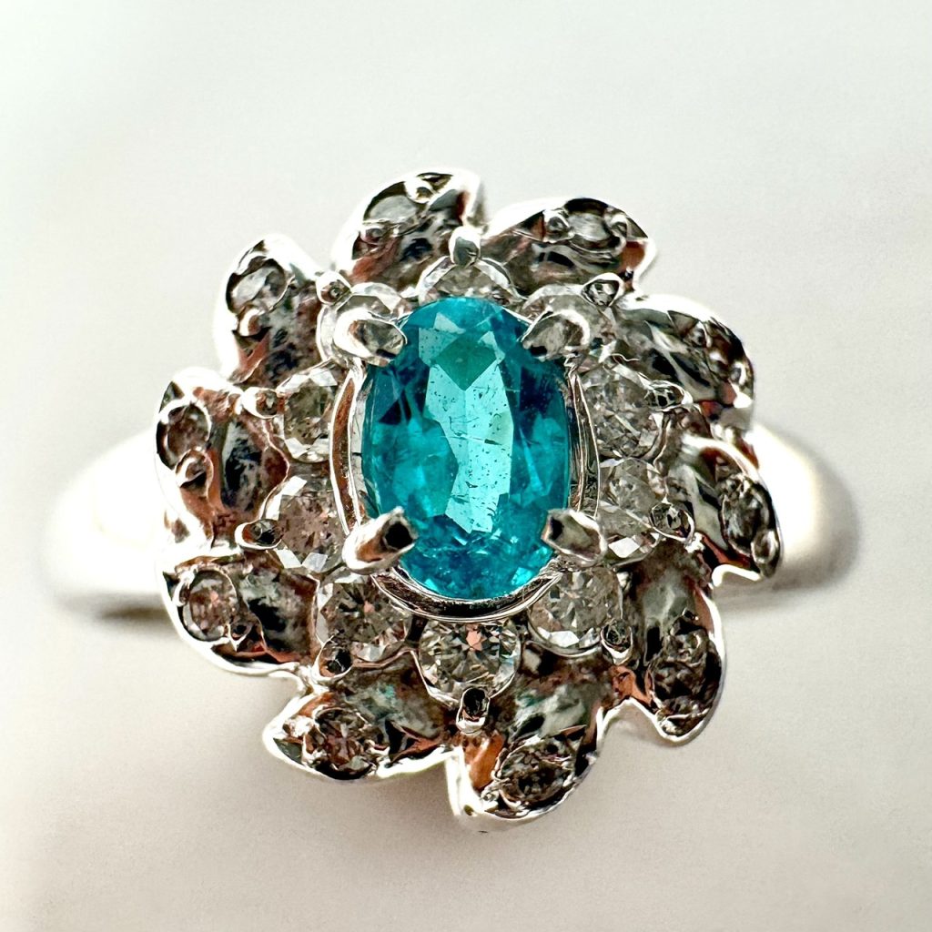 パライバトルマリン　0.78ct　リング