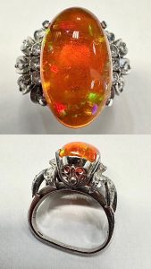 ファイアオパール　 4.81ct　リング