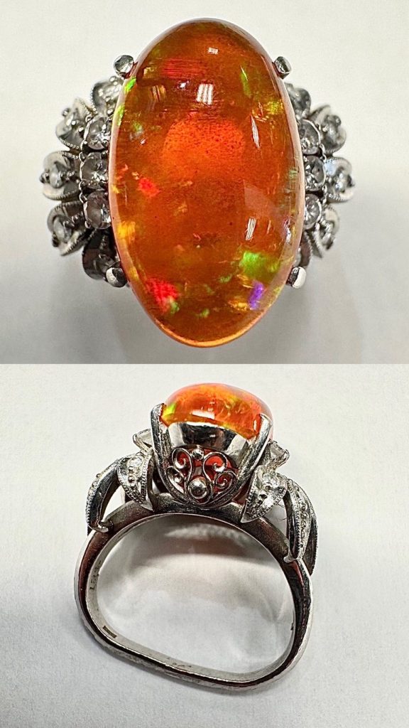 ファイアオパール　 4.81ct　リング