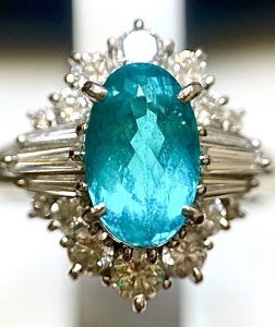 パライバトルマリン　2.19ct　リング