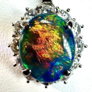 ブラックオパール　3.43ct　ネックレストップ