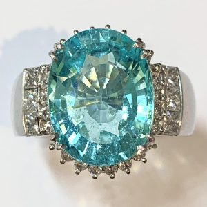 パライバトルマリン　6.8ct　リング