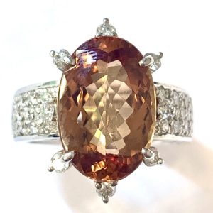 インペリアルトパーズ　6.1ct　リング