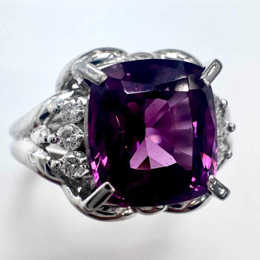 ロードライトガーネット　3.14ct　リング