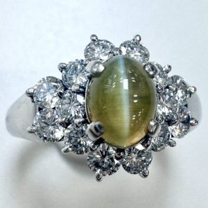 クリソベリルキャッツアイ　1.46ct　リング