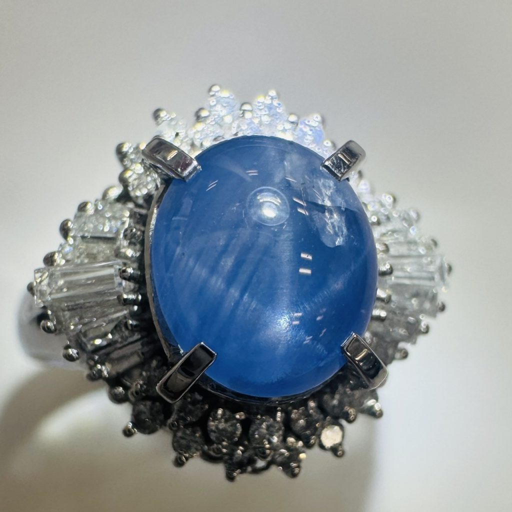 スターサファイア　2.82ct　リング