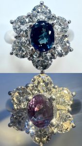 アレキサンドライト　0.5ct　リング