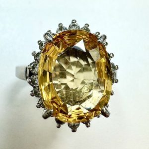 イエローサファイア　4.91ct　リング