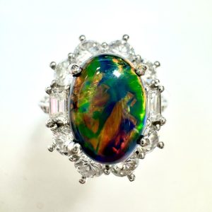 ブラックオパール　4.33ct　リング