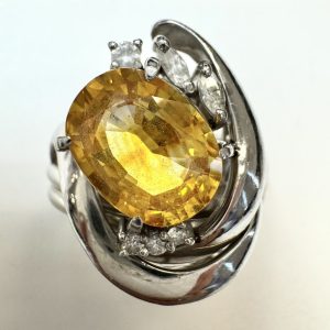 サファイア　3.72ct　リング