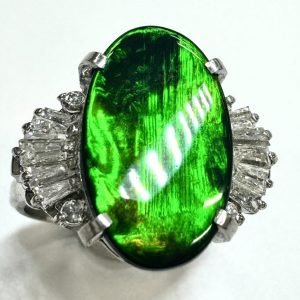 ブラックオパール　4.37ct　リング