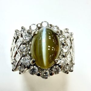 クリソベリル　4.03ct　リング