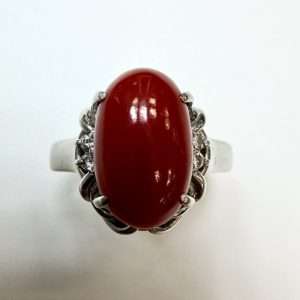 サンゴ　4ct　リング
