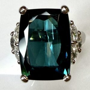 インディゴトルマリン　9.64ct　リング