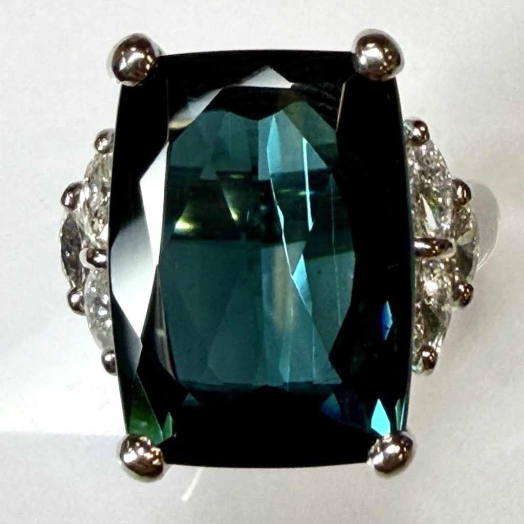 インディゴトルマリン　9.64ct　リング