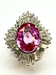 ピンクサファイア　4.51ct　リング