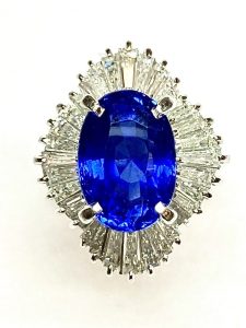 サファイア　6.01ct　リング