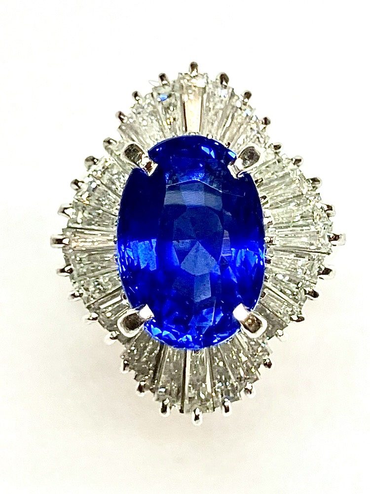 サファイア　6.01ct　リング