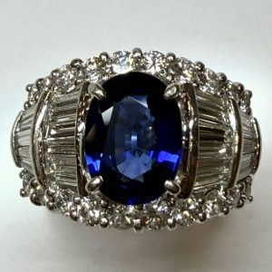 サファイア　2.92ct　リング